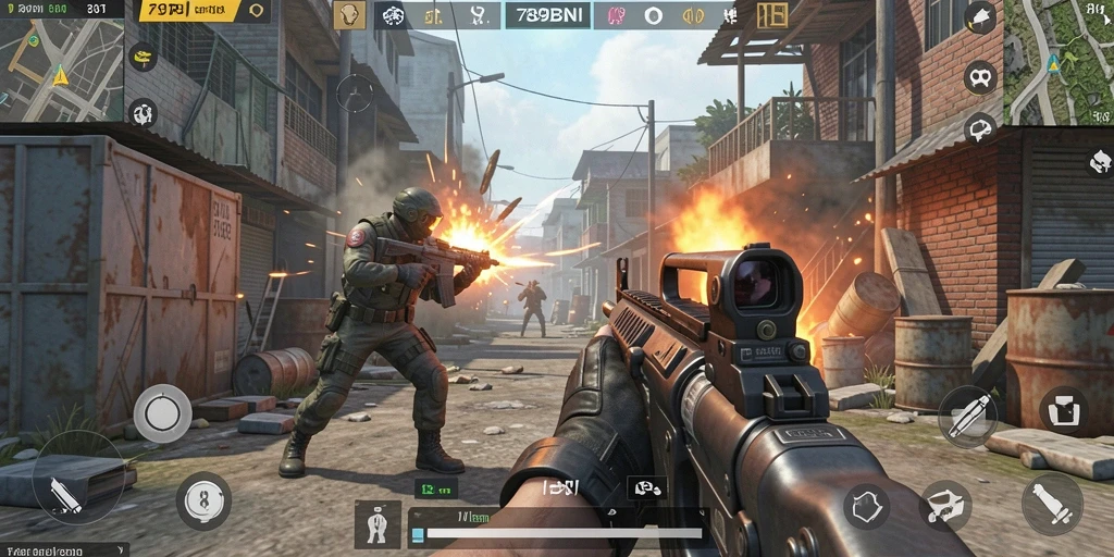 Tampilan aksi seru dalam gameplay 789BNI yang menantang.
