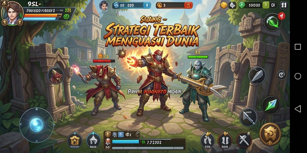 Screenshot mendetail dari gameplay seru 9SL.