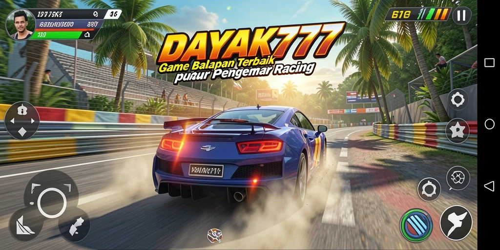 Screenshot DAYAK777 menampilkan balapan mendebarkan dengan grafik menawan.