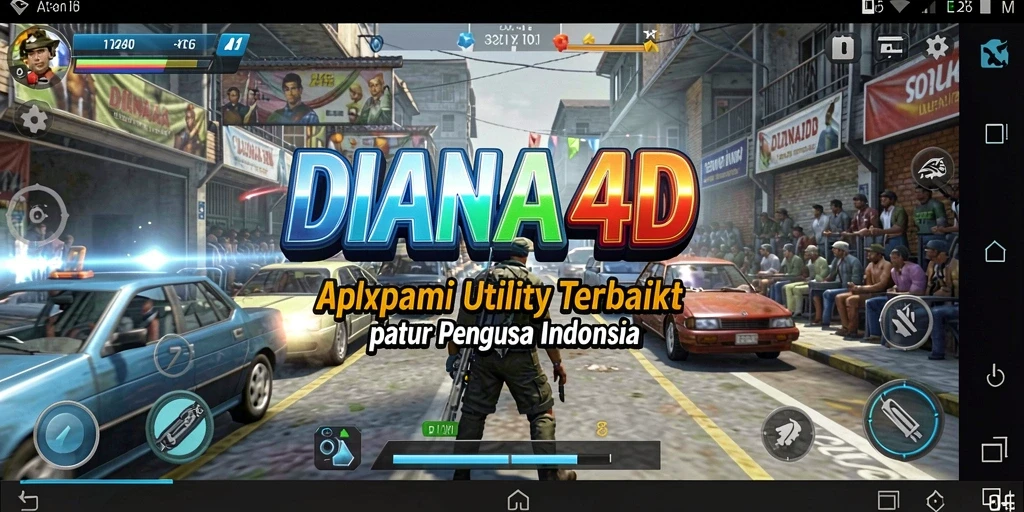 Tampilan utama DIANA4D yang sederhana dan fungsional.