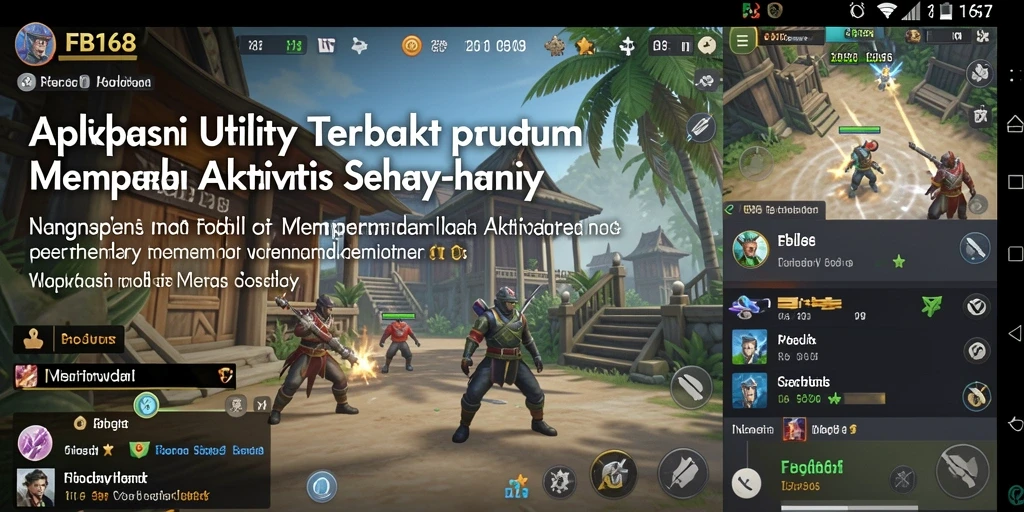 Tampilan antarmuka FB168 yang bersih dan fungsional.