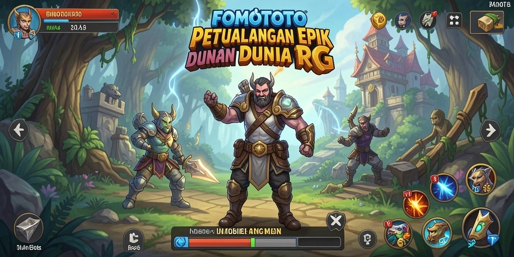 Gameplay RPG FOMOTOTO yang seru dan mendebarkan.