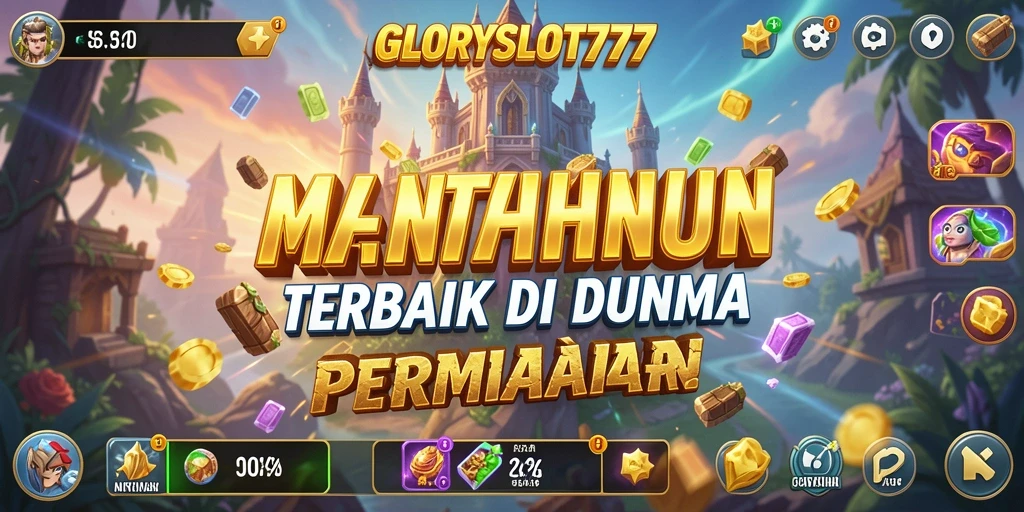 Tampilan gameplay menakjubkan di GLORYSLOT777 saat mempertahankan menara.