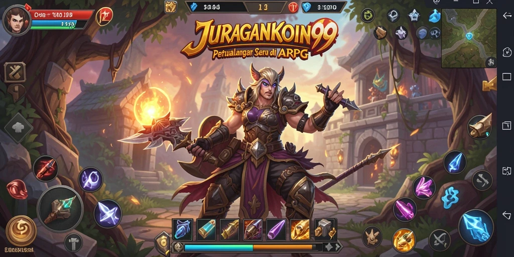 Gameplay seru JURAGANKOIN99 dalam dunia ARPG yang penuh tantangan.