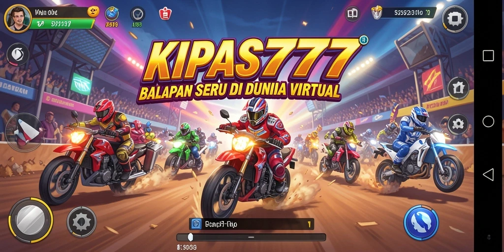Gameplay seru KIPAS777 dalam balapan menegangkan.