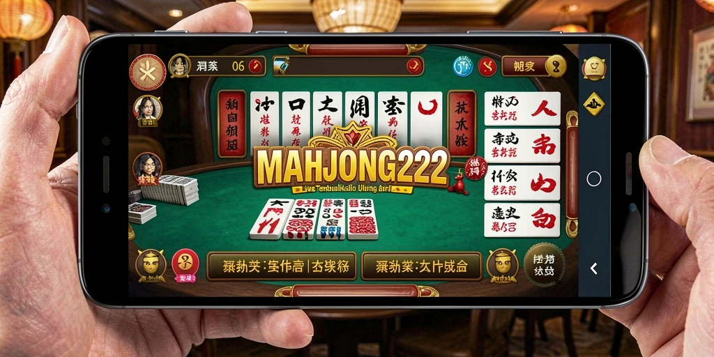 Tampilan permainan Live Casino yang mendebarkan di MAHJONG222.