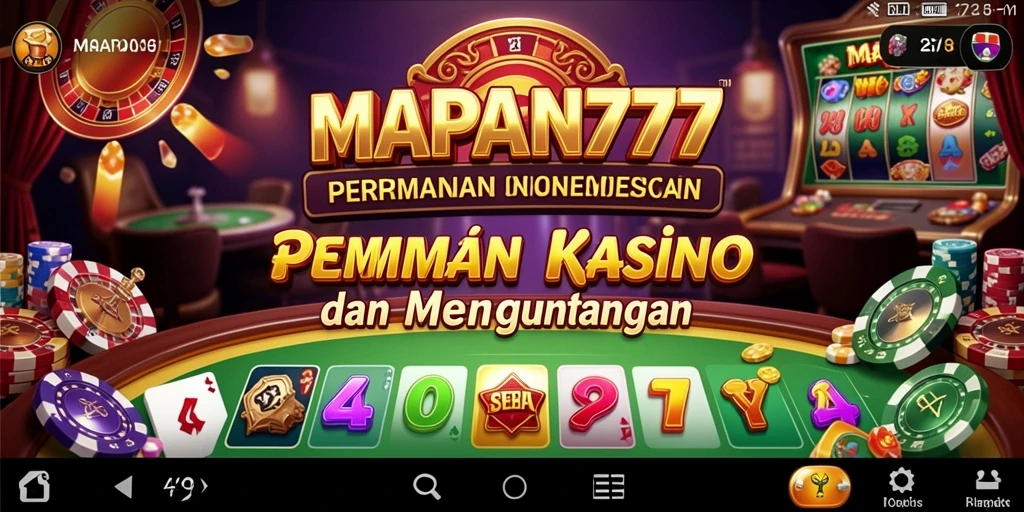 Gameplay MAPAN777 menunjukkan variasi permainan kasino yang menarik.