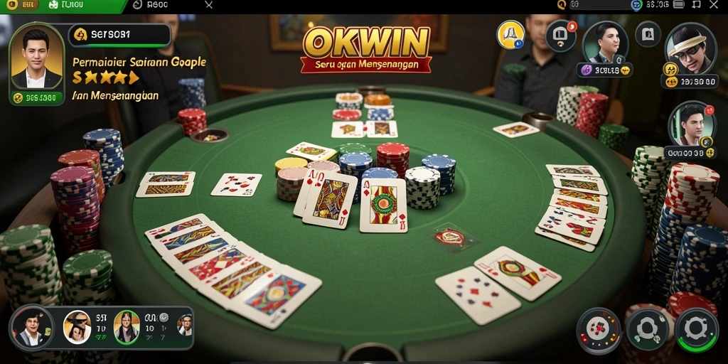 Gameplay OKWIN yang menarik dan menantang dalam permainan Gaple.