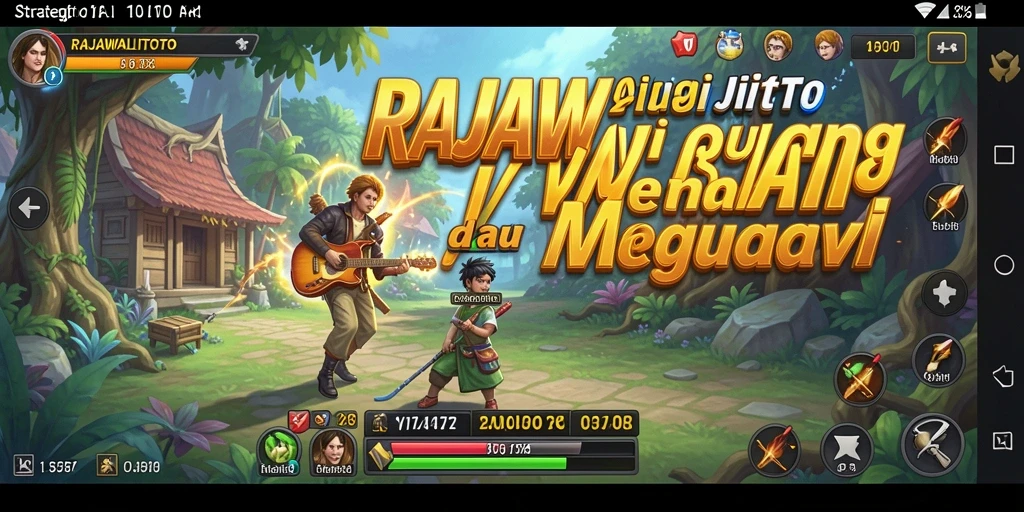 Screenshot gameplay RAJAWALITOTO yang menampilkan pertempuran strategi yang mendebarkan.