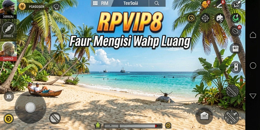 Tampilan menarik dari gameplay RPVIP8 yang santai dan menyenangkan.