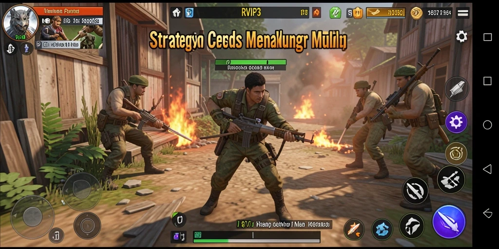Tampilan gameplay mendebarkan dalam RVIP3 yang penuh strategi.