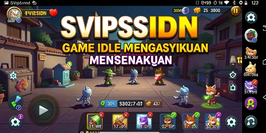Gameplay seru dan menantang dari SVIPSIDN dengan fitur Idle yang menarik.