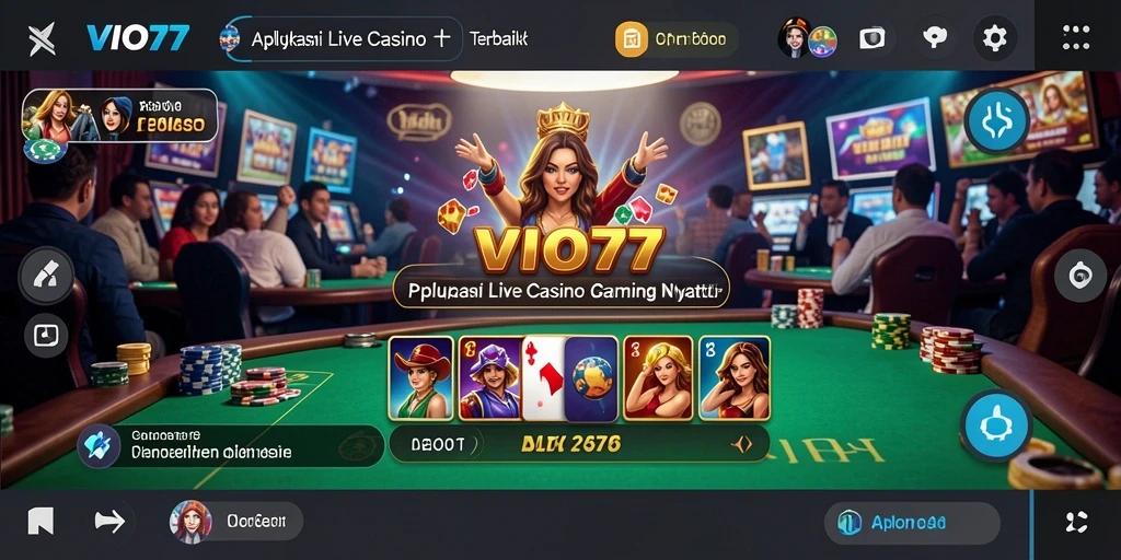 Tampilan gameplay langsung dari aplikasi VIO77 yang menarik dan interaktif.