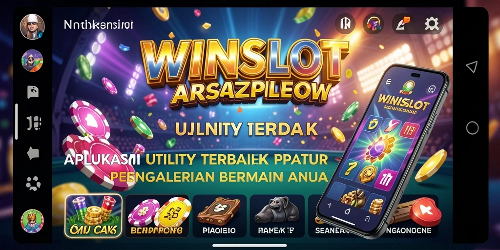 Tampilan antarmuka aplikasi WINSLOT dengan fitur-fitur Utility.