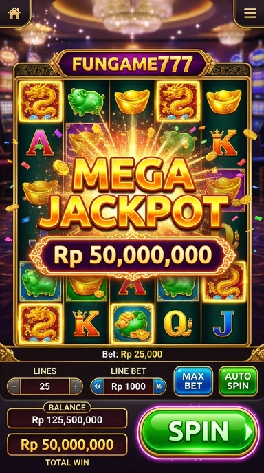 Screenshot pengguna yang mengunduh aplikasi di fungame777.